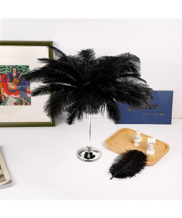 Soarer Black Ostrich Feathers Bulk - 30pcs 8-10 inch for Wedding Party Centerpieces & Home Decor - DIY Crafts (Black) - Buy Online on GoSupps.com