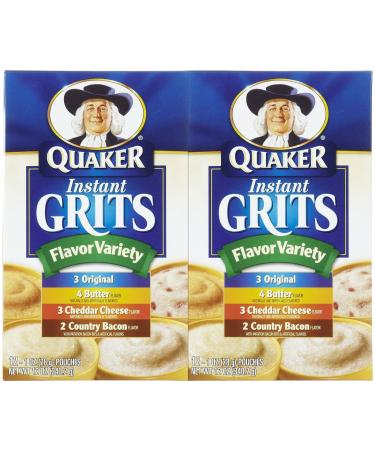 Quaker Flavor Variety Instant Grits, 2 Pack