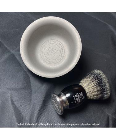 Vikings Blade Luxury Shaving Soap Bowl  Sandblasted Steel for Fast  Thick Lather  Unbreakable  Tactile Texture  Great for Standard Sized Pucks & Soaps (The Chairman  3 Diameter) Standard 3" - Buy Online on GoSupps.com