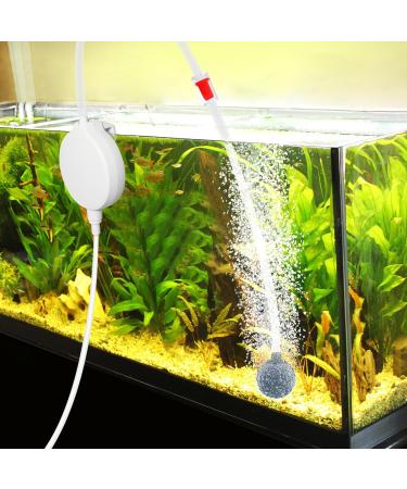 Super Quiet Aquarium Air Pump 35 dB - Soarfly Oxygen Pump with Check Valve & Accessories - Energy Efficient Mini 1.3W - Buy Online on GoSupps.com