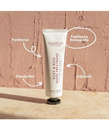 Jean & Len Mini Silky Hand Cream | Peony & Lychee | 30ml Vegan Paraben & Silicone-Free | Travel Size 100% Recyclable Aluminum - Buy Online on GoSupps.com