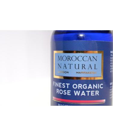 100% Fine and Pure Organic Bulgarian Rose Water by Moroccan Natural (100ml) - Buy Online on GoSupps.com