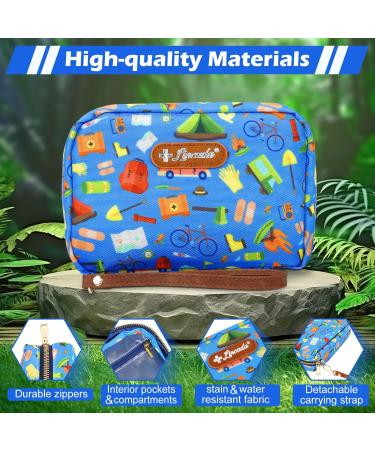 Travel First Aid Kit for Kids & Adults | 143-Piece Emergency Kit for Home Car Camping & Hiking - Buy Online on GoSupps.com