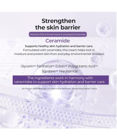 hwarang' Bellflower Moisturizing Barrier Cream | Daily Face Moisturizer for Dry to Combo Skin | Ceramides Panthenol Ectoin & Guaiazulene | Hydrating Korean Skincare | 2.7 Fl Oz - Buy Online on GoSupps.com