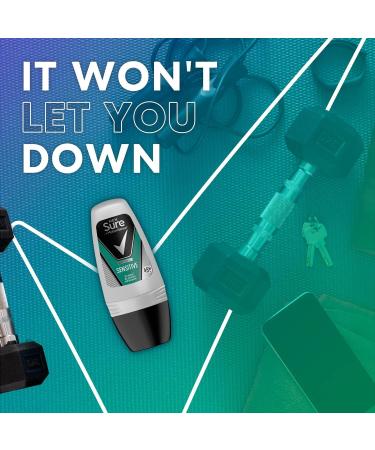  Sure Sure Men Roll-On Sensitive Deodorant 50 ml 1 Unit - Buy Online on GoSupps.com