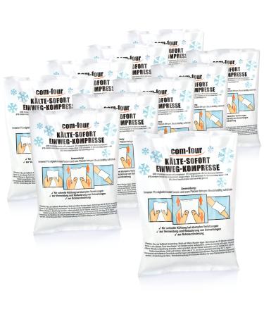 Com-Four 10x disposable cold Immediate compress to bend 21 x 15 cm cold pack for immediate cooling cooling pack for first aid measures cooling pillows for external use (10 pieces-set 2)