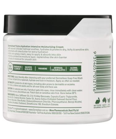Extra Hydration Intensive Moisturising Cream 450g - Deep Moisture for All Skin Types | Buy Online with International Shipping - Buy Online on GoSupps.com