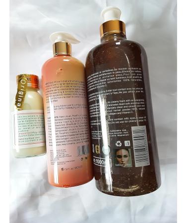  OBBBeaut Whitening and brightening range: Nano milk 500ml Magic Derma serum 120ml Lalala brown shower gel 1000ml - Buy Online on GoSupps.com