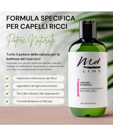 md LINE Professional shampoo for perfect curly hair natural and soft without sulphates parabens products and shampoo stimulates curls and waves for definition Curly Hair Products line - Buy Online on GoSupps.com
