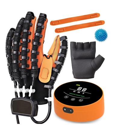 Rehabilitation Robot Gloves for Stroke Hemiplegia Patients Equipment for Hand Pain Relief Therapy Hand Exerciser Aids Robotic Glove(Size:Left Hand XXL Color:Orange) Left Hand XXL Orange