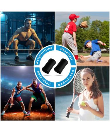 Optimize Wrist Compression Sleeve - 2 Pairs Soft Elastic Brace for Arthritis Pain Relief - Sport Support Wraps for Men & Women - Ideal for Gym Typing Golf & Volleyball (Black - Buy Online on GoSupps.com