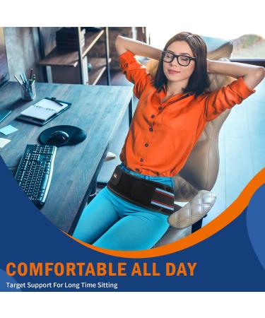 FEATOL Sacroiliac Belt for Sciatica Pain Relief - SI Belt for Men & Women - Alleviate Pelvic Hip & Lower Back Pain - Large Blue - Buy Online on GoSupps.com