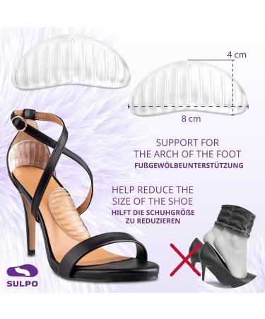 Buy Sulpo Insoles Set Anti-Slip Gel Inserts for Foot Pain Relief | Multi-Use Silicone Heel Cushion & Inserts for Discharge Shoes - Buy Online on GoSupps.com