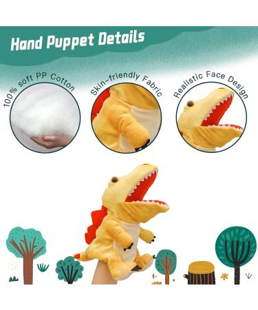 Lilizzhoumax Simulation Stegosaurus Hand Puppet Plush Toy - Interactive Dinosaur Role-Playing Toy for Kids - Buy Online on GoSupps.com