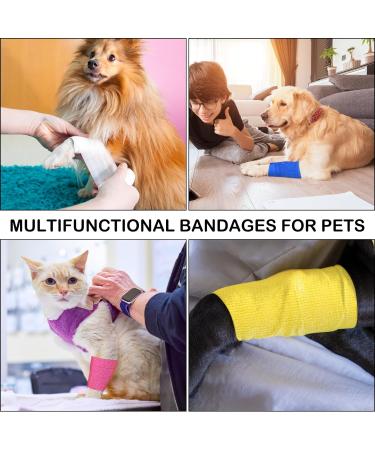 12 Rolls Self-Adhesive Bandage Wrapped In Color 7.5cm x 4.5M Elastic Self-Adhesive Bandage First Aid Sports Wrap Adhesive Bandage Pet Vet Self-Wrap Bandage. - Buy Online on GoSupps.com