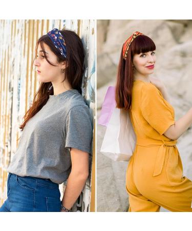 Zercart African Print Headbands For Women Head Bands Adult Women Fashion Knotted Head Bands African Headwrap Hair Accessories For Adult Women Hair Accessories African Boho Headbands - Buy Online on GoSupps.com
