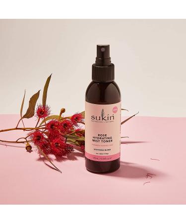 Sukin Rose Hydrating Mist Toner 4.23 fl oz - Natural Skin Hydration Solution - Buy Online on GoSupps.com