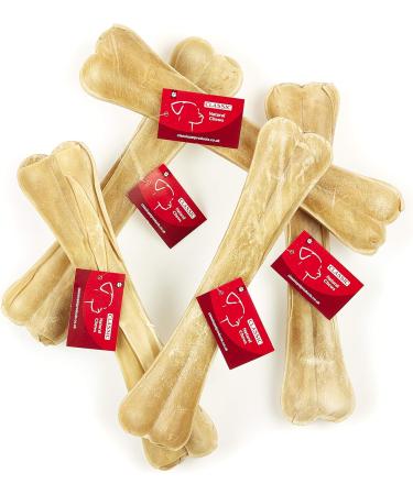 Classic Pet Products Rawhide Pressed Knuckle Bone for Dogs 305 mm Pack of 5 - Buy Online on GoSupps.com