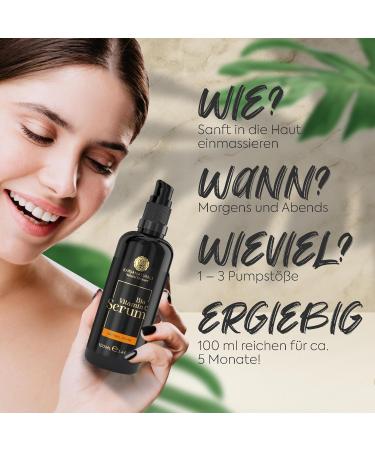 Buy 100ml Bio Vitamin C Serum with Hyaluronic Acid - Vegan Anti-Aging Formula for Radiant Skin | Made in Germany - Buy Online on GoSupps.com