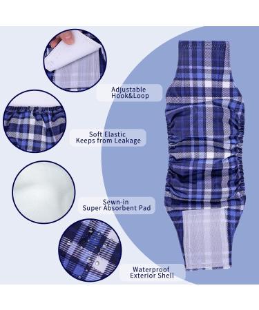 Buy Micoooyo Washable Belly Bands for Male Dogs | Reusable Dog Diapers | Adjustable Suctionable Wrap - XSmall 3-Pack (Red Blue Gray) - Fits Newborns 17.8-22.8cm Waist - Buy Online on GoSupps.com