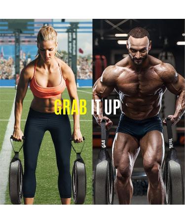 Yes4All Weightlifting Handle Straps - Farmers Walk & Suspension Exercise Straps (Pair) | Support up to 400lbs - Buy Online on GoSupps.com