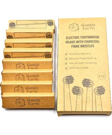 Humble Earth Recyclable Carbon Toothbrush Heads for Oral-B Electric Toothbrush - Eco-Friendly Pack of 16 - Buy Online on GoSupps.com