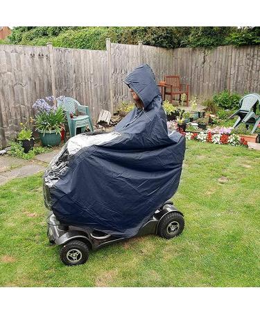 Universal Waterproof Rain Poncho for Mobility Scooter Large Windproof Rain Protector Scooter Cape Hooded Raincoat Wheelchair Rain Cover - Buy Online on GoSupps.com