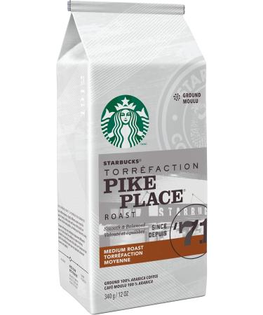 Starbucks True North Ground Coffee Light Roast Coffee 100% Ground Arabica Beans - 340g Bags & Pike Place Ground Coffee Medium Roast Coffee 100% Ground Arabica Beans - 340g Bags (Pack of 6 2040g) - Buy Online on GoSupps.com