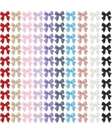 100PCS 3D Bow Nail Charms | Multicolor Acrylic Rhinestones for DIY Nail Art | Cute Decorations for Women & Girls - Buy Online on GoSupps.com