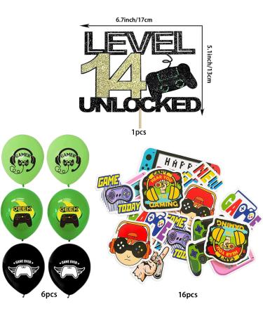 14th Birthday Cake Toppers for Boys 14th Video Game Cake Toppers 24PCS Boys Birthday Party Decorations Gaming Theme Cake Toppers with Ballons 14th Personalised Cake Topper for Boys (14) - Buy Online on GoSupps.com