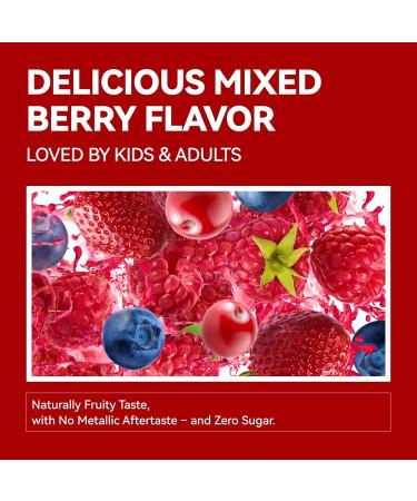Iron Supplement Gummies with Lactoferrin Vitamin C B6 B12 & Zinc Gentle Vegan Sugar-Free Supports Healthy Blood Immune Health & Energy for Women Men & Kids Mixed Berry Flavor 60 Count Mixed Berry 60 Count (P  - Buy Online on GoSupps.com