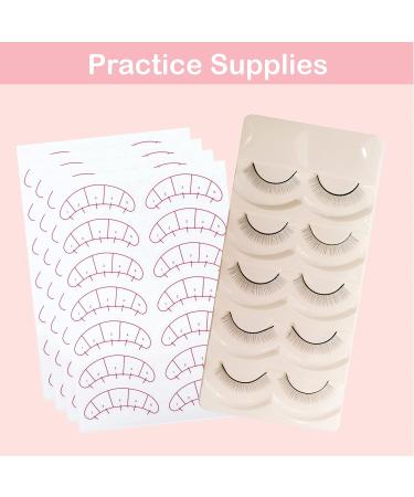 Lyon Lash 4x100 Pack Eyelash Extension Kit: Under Eye Gel Pads, Mascara Brushes, Applicators, Glue Ring Holder, Medical Tapes - Buy Online on GoSupps.com