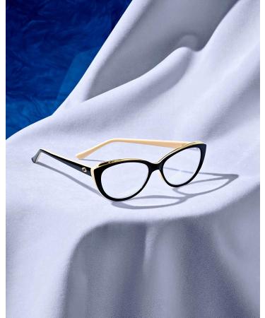 Sofia Vergara x Foster Grant Women's Cat-Eye Reading Glasses Black 3.5x - Buy Online on GoSupps.com