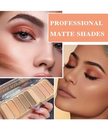 9 Colors Eyeshadow Palette Matte Nude Eye Makeup Palette Ultra-Blendable Long Lasting High Pigmented Waterproof Nudes Neutral Smooth Eye Shadow Palette for Women Natural Charming Looking #04 9 Colors #04 - Buy Online on GoSupps.com