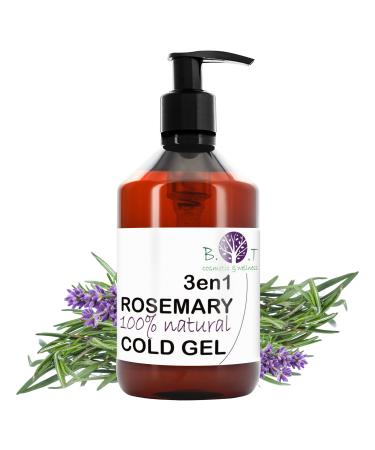 B.O.T Cosmetic & Wellness - Gel Rafra chissant 3en1 au Romarin | Muscles Circulation Relaxant Sportif | Huile CBD Cr me D contractant Essentiel 250 ml