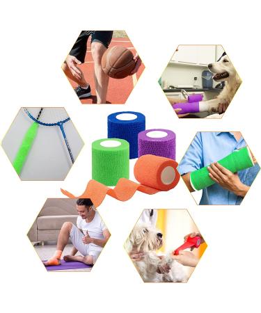 BQTQ 30 Rolls Self Adherent Wrap 2 Inch - Self Adhesive Bandage Tape for Wrist, Ankle, Swelling, Sprains - Assorted Color Stretch Bandage - Buy Online on GoSupps.com