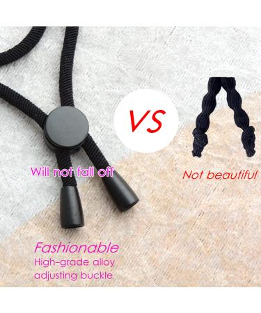 LIFEFUN 5PCS Adjustable Hair Ties for Natural, Thick, Kinky & Curly Hair - Black Headband Set for Women - Buy Online on GoSupps.com