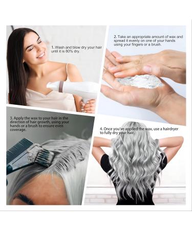 Silver Gray Hair Tint - Temporary Hair Color Cream for Men & Women | 4.23 oz Instant Styling Pomade & Wax for Cosplay Parties & Halloween - Buy Online on GoSupps.com