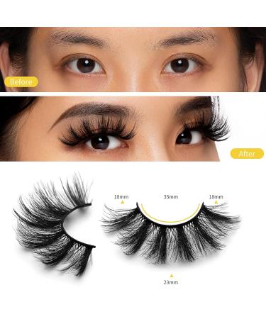 Cousei Faux Eyelashes - 10 Pairs Long Soft & Fluffy Handmade Dramatic Cat Eye Lashes - No Glue Required - Buy Online on GoSupps.com