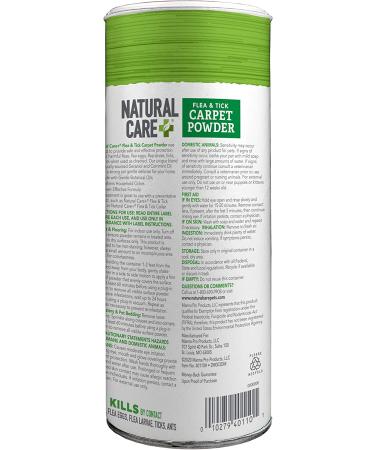 Natural Care Flea and Tick Carpet Powder - 8.1 oz Canister | Effective Flea Treatment for Rugs, Carpets, and Pet Bedding - Buy Online on GoSupps.com