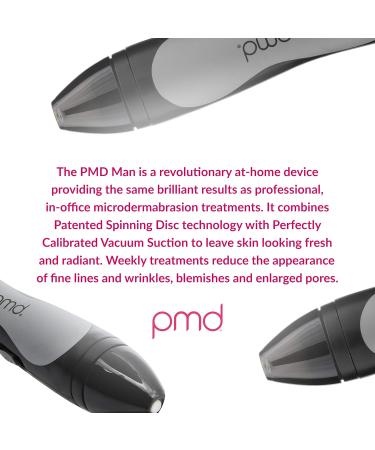 PMD Beauty Personal Microderm Man - Black 390g | Enhance Your Skin's Radiance - International Shipping Available - Buy Online on GoSupps.com