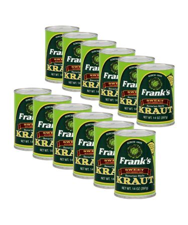 Frank's Bavarian Sauerkraut, 14-Ounce (Pack of 12) 14 Ounce (Pack of 12)