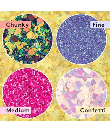 Mylee All That Glitters Foxy - 101 Glitter Colour Choices - Holographic Dust Powder for Nail Art & Crafts - Buy Online on GoSupps.com
