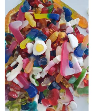 1kg Gummy Fruity Jelly Sweets Mix - Resealable Bag, Fresh & Tasty Candybae - Perfect Retro Sweet Gift - Buy Online on GoSupps.com