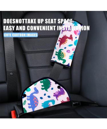 OTKARXUS Seat Belt Pads 2PCS - Small Dinosaur Pattern | Car Safety Seat Belt Pillow for Kids - Universal Car Seat Accessories - Buy Online on GoSupps.com