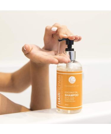 Hairrepair Coconut Oil Shampoo | Biotin Niacin Citric Acid & Essential Oils - Best for Damaged Hair | International Shipping Available - Buy Online on GoSupps.com