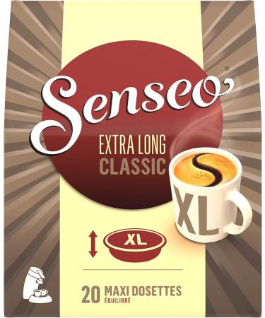 SENSEO Caf Extra Long Classique 20 soft pods - Pack of 5 (100 pods) - Buy Online on GoSupps.com