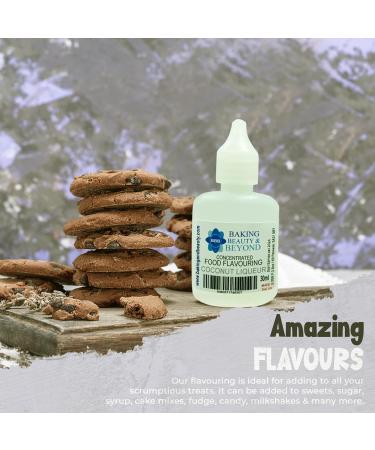 Baking Beauty and Beyond Concentrated Food Flavouring Oil - Dozen of Professional Quality Food Grade Flavours Oil for Candy Making Baking Cooking Lip Balm and Lip Gloss - Coconut Liqueur (30ml) - Buy Online on GoSupps.com