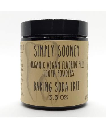 Glass JAR Organic Vegan Fluoride Free Remineralizing Tooth Powder Baking SODA Free Cinnamon and Clove Flavor Value Size 6 Month Supply