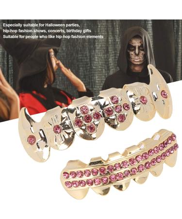 Gold Teeth Brace Set Teeth Brace Teeth Jewelry For Halloween Party Hip Hop Show Halloween Brace Set Gold For Oral Metal Teeth Decoration Gadget () - Buy Online on GoSupps.com